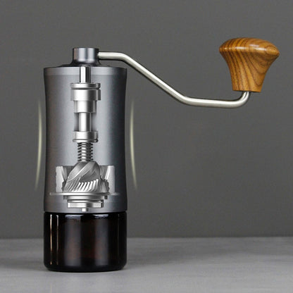 Home Portable Coffee Bean Grinder Manual Coffee Maker Capacity 25g Hand Adjustable Steel Core Double-shaft Grinder Mill Machine