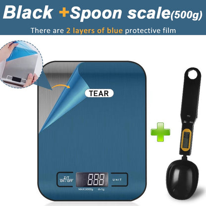 5kg Electronic Kitchen Scale 304 Stainless Steel Digital Balance Measuring Food Scales Baking Small Gram Weighing Tool Diet