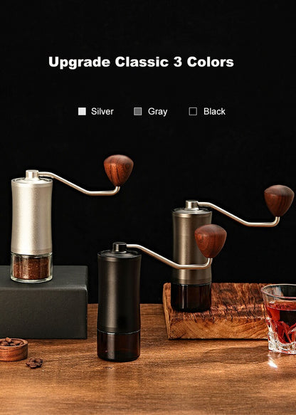 Home Portable Coffee Bean Grinder Manual Coffee Maker Capacity 25g Hand Adjustable Steel Core Double-shaft Grinder Mill Machine