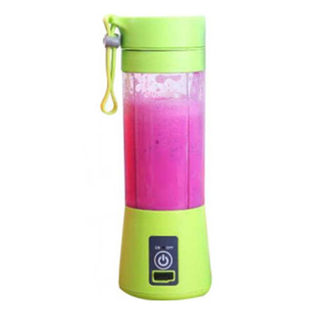 Portable Juicer Cup 6 Blade Juicer USB Rechargeable Handheld Smoothie Blender Fruit Blender for On-the-go Travel