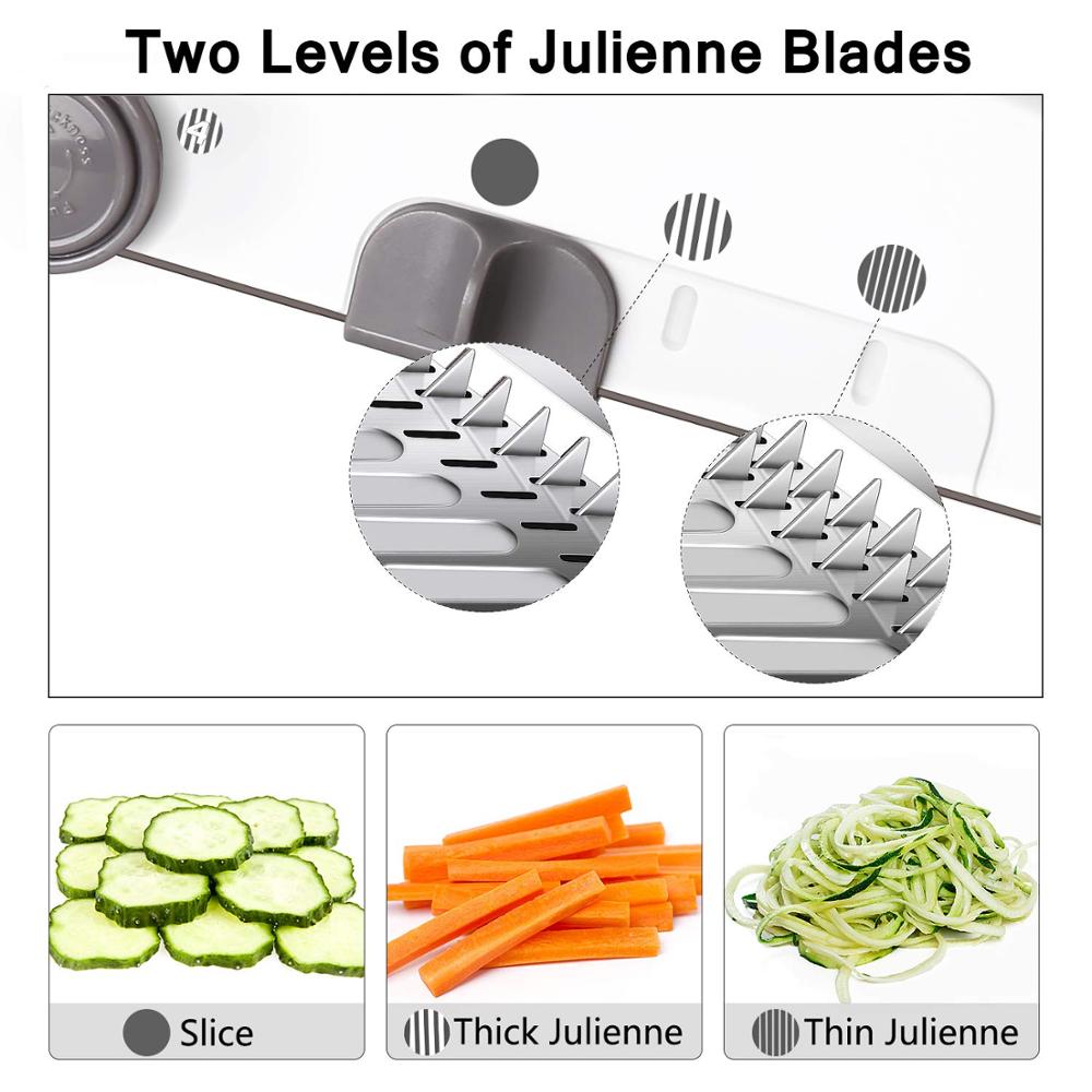 Types Adjustable Mandolin Slicer Stainless Steel Vegetable Juliennes Grater Onion Potato Slicer Cutter