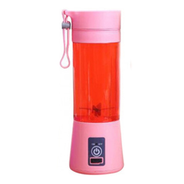 Portable Juicer Cup 6 Blade Juicer USB Rechargeable Handheld Smoothie Blender Fruit Blender for On-the-go Travel