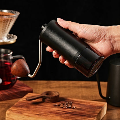 Home Portable Coffee Bean Grinder Manual Coffee Maker Capacity 25g Hand Adjustable Steel Core Double-shaft Grinder Mill Machine