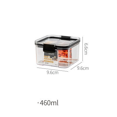 Food Storage Container Plastic Transparent Sealed Cans