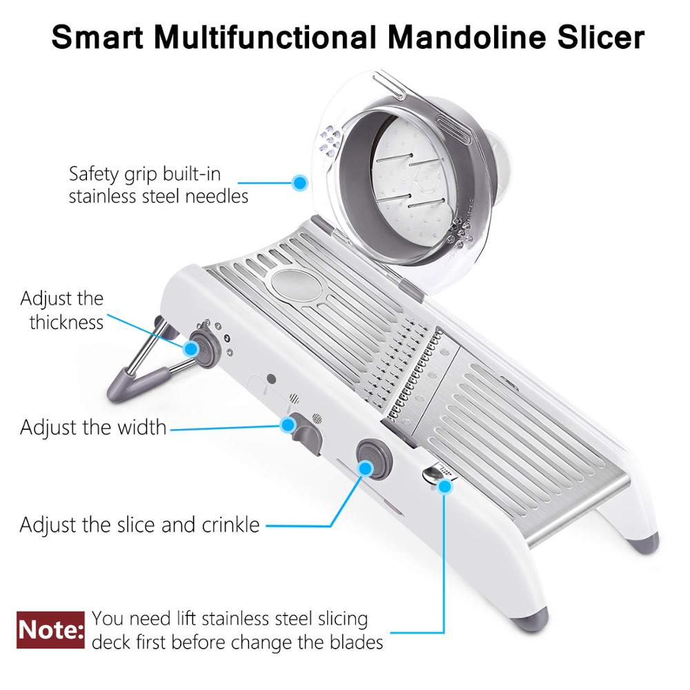 Types Adjustable Mandolin Slicer Stainless Steel Vegetable Juliennes Grater Onion Potato Slicer Cutter