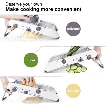 Types Adjustable Mandolin Slicer Stainless Steel Vegetable Juliennes Grater Onion Potato Slicer Cutter